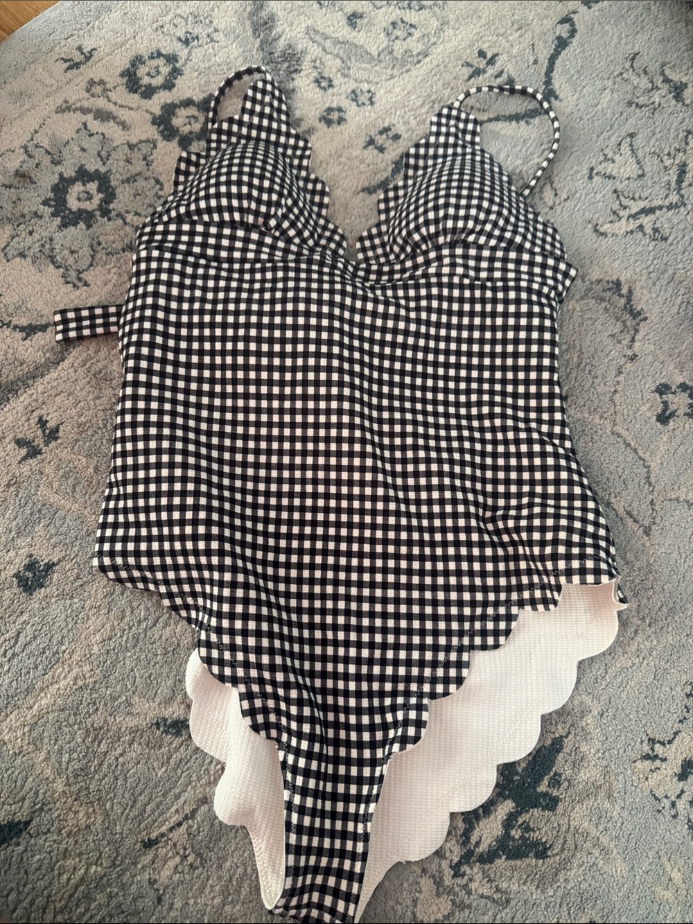 Marysia Black & White Gingham One-Piece Swimsuit